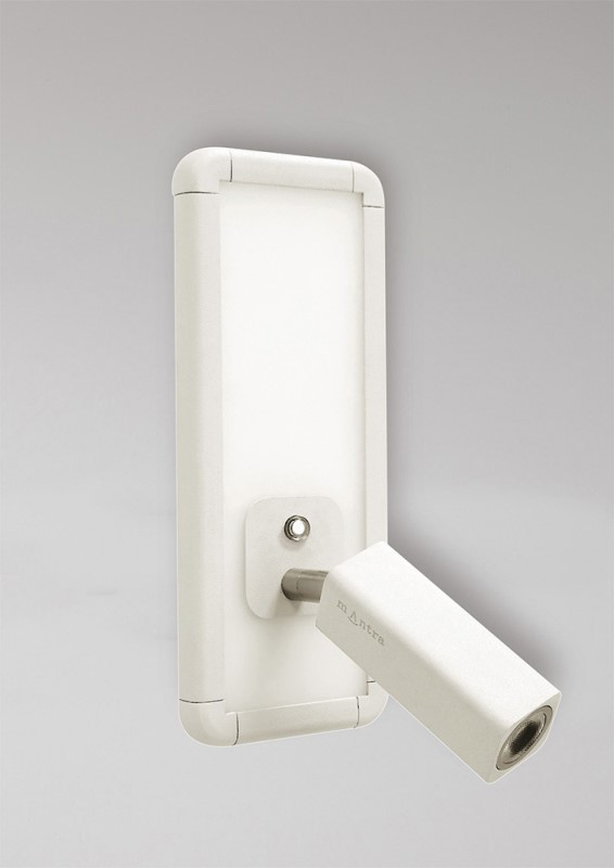 Wall Lamp Single Head With Backlit Light 10W LED White 4000K - Click Image to Close